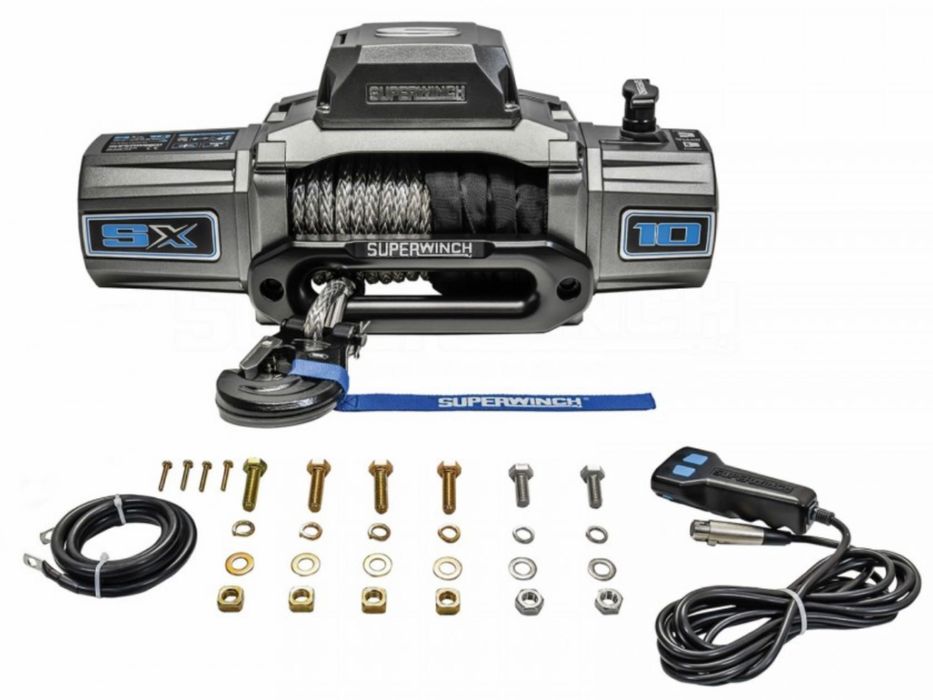 Troliu electric Superwinch SX10SR cu sufa sintetica 10000 lbs Off Road