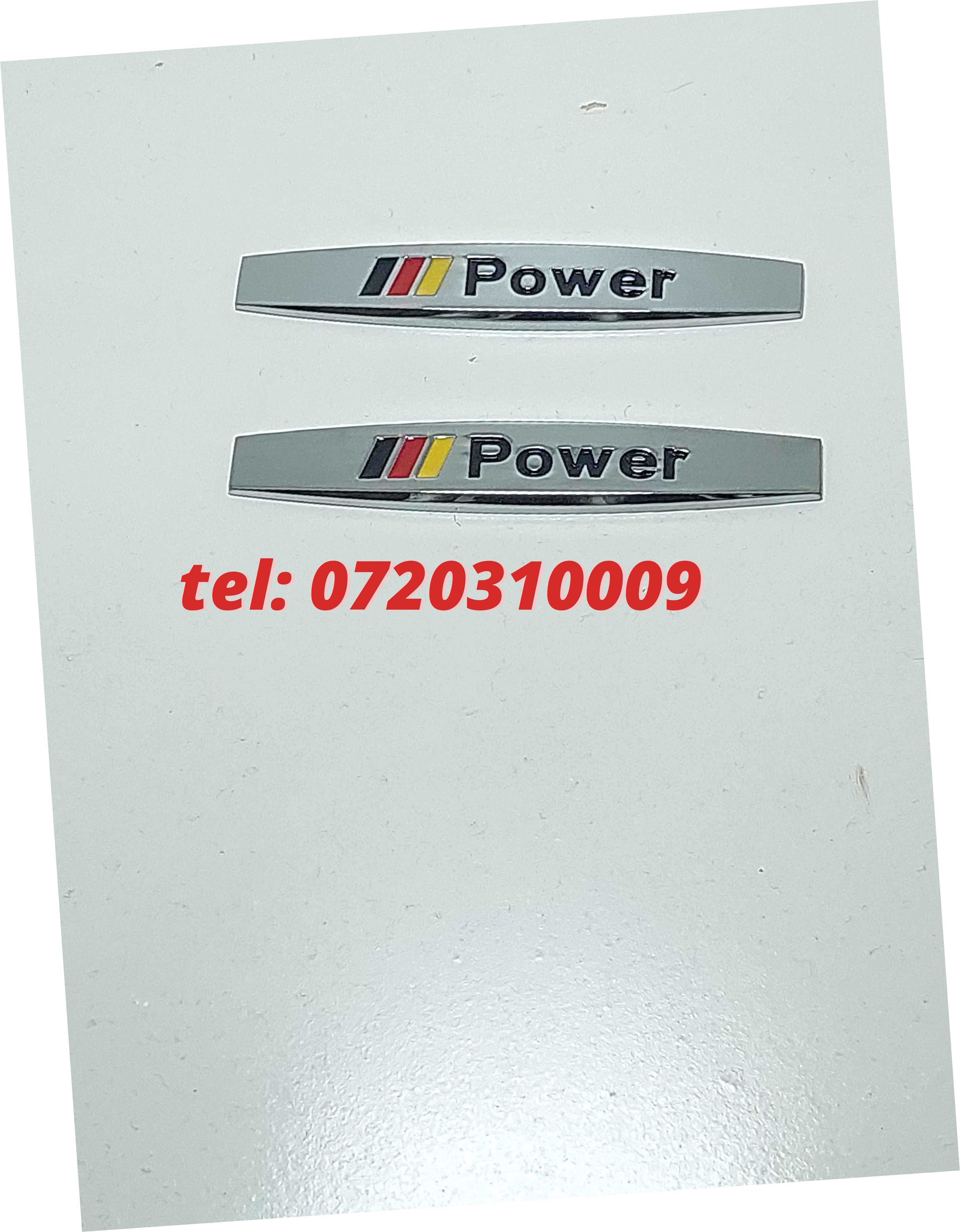 Set 2 Buc Emblema Cromata Power
