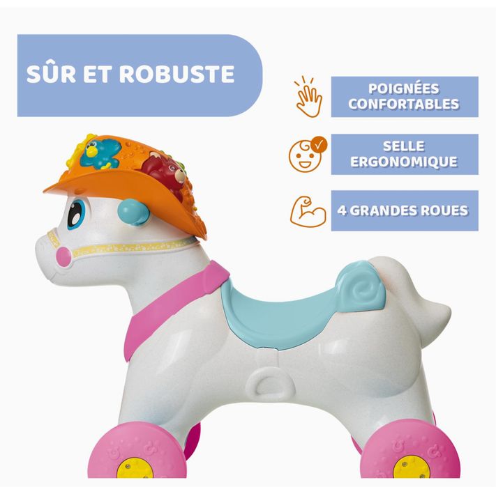 Calut balansoar Chicco Miss Baby Rodeo, interactiv,efecte sonore