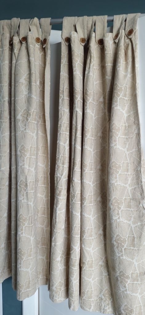 Плътни пердета в бежов цвят 3 броя, H&M Home, Ikea
