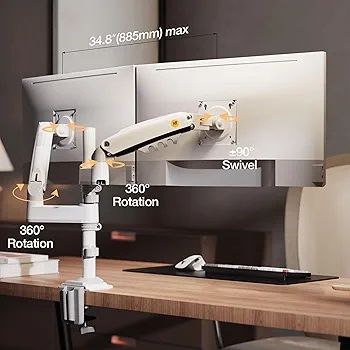 Кронштейн на два монитора 17-27, NB H 180 white