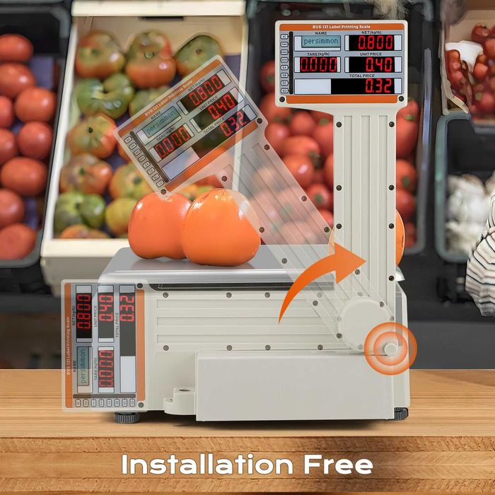 Cântar cu imprimare a etichetelor Bonvoisin capacitate 40 kg