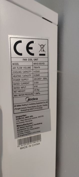 Ventilo convector Midea