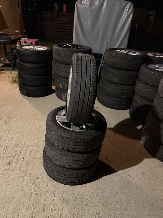 Jante Audi VW Skoda 5x100 cu cauciucuri vară 185/60 R15