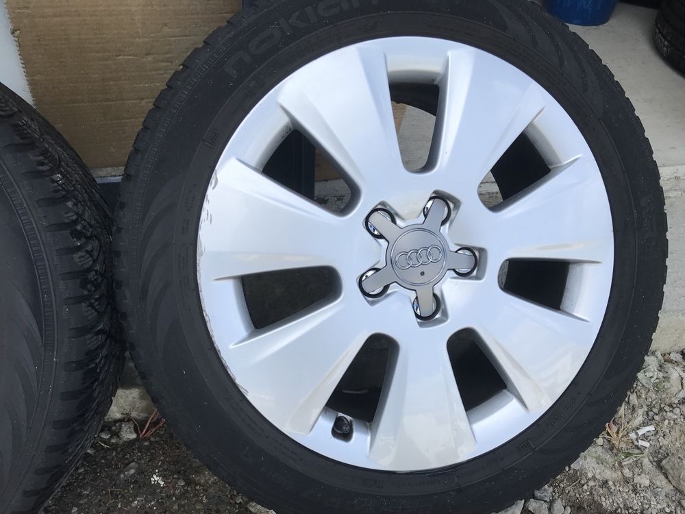 Jante aliaj audi a4 b8 5x112 r17 et45 7,5j nokian 225 50 r17 iarna