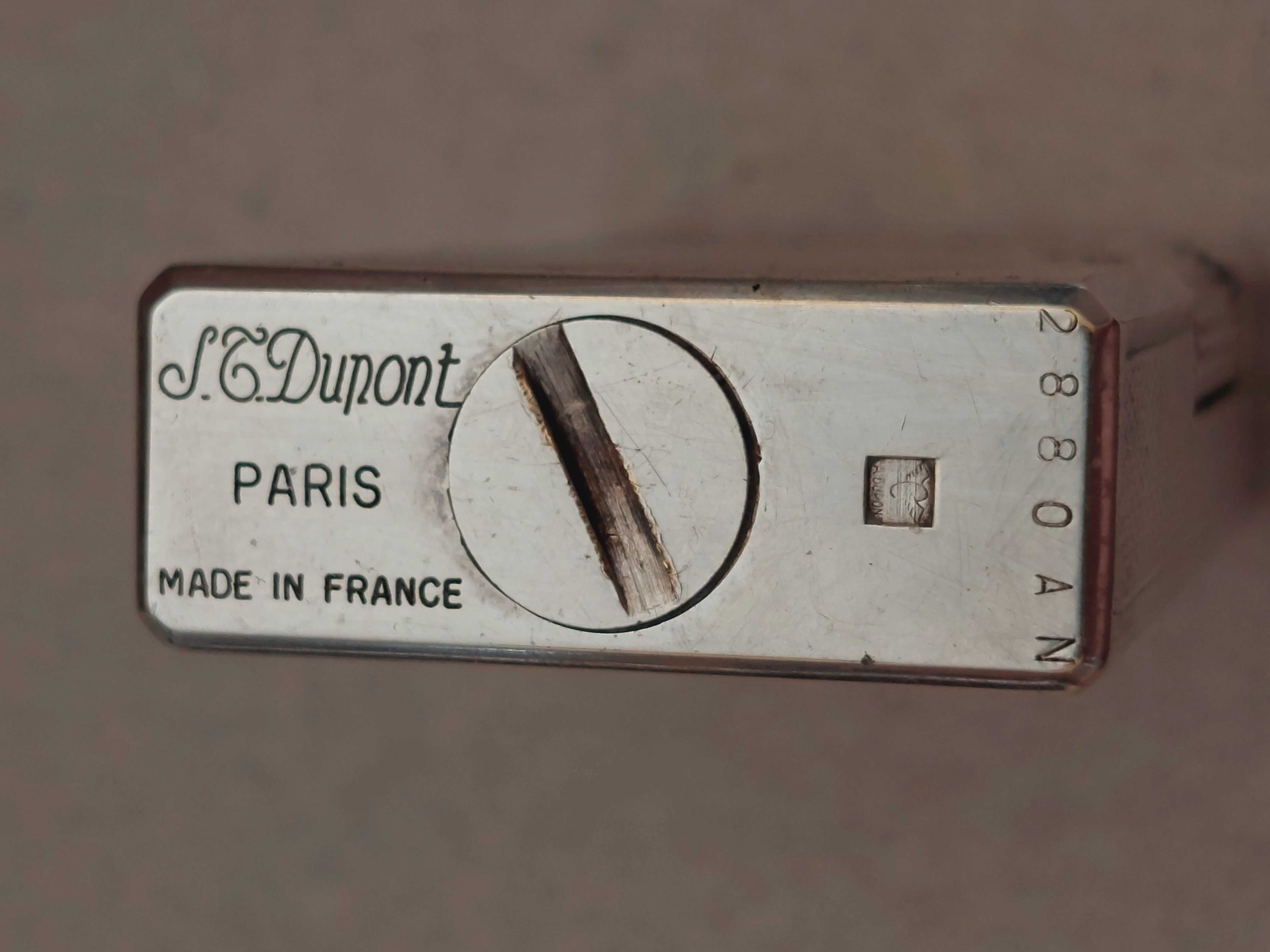 Сребърна  запалка Дюпонд(S.T.Dupont lighter)1963 оригинална кутия