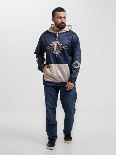 Худи с принтом, толстовка оверсайз, хит сезона.