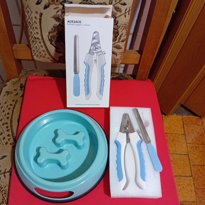 Foarfeca+pila unghii catei și bol