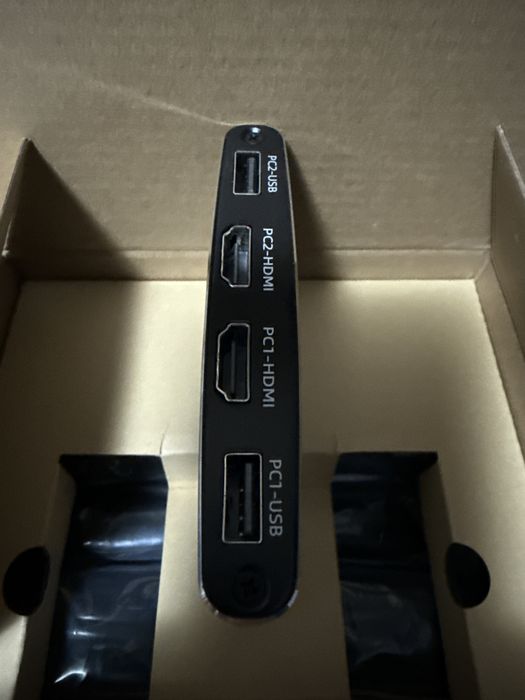 HDMI KVM Switch DGODRT 4K-60Hz 1in 2out 3xUSB