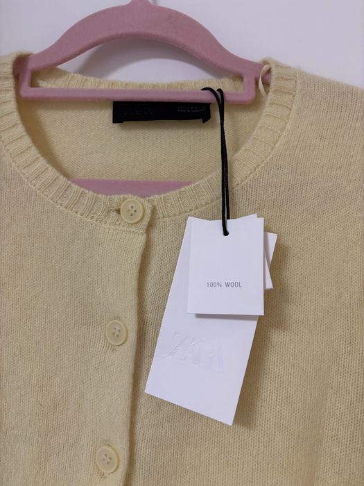 Cardigan Zara - nou cu eticheta - 100% lana fina - marime M/38