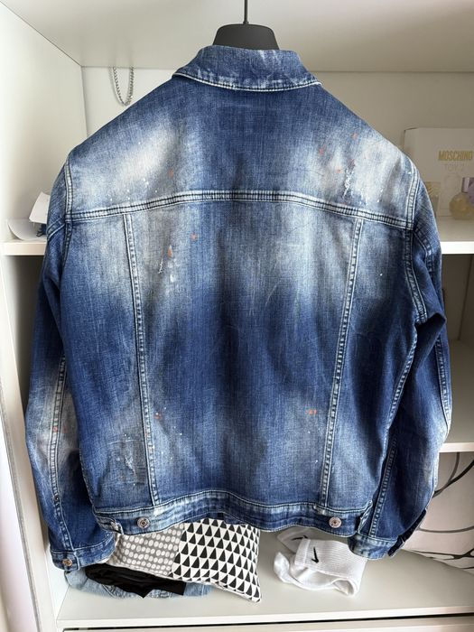 Vand geaca denim ORIGINALA Dsquared2 model Dan Dean marime 52