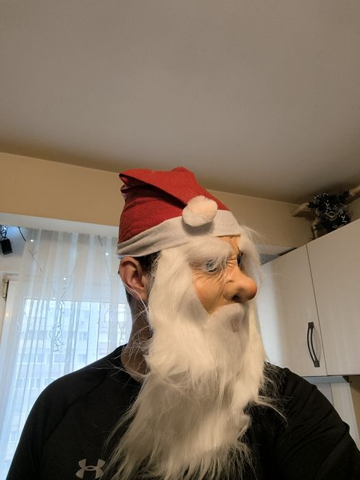 Mască din latex cu Moș Crăciun