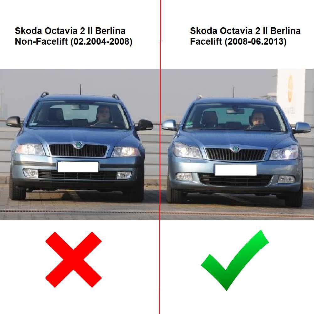Aparatori noroi pentru Skoda Octavia 2 Facelift (2008-2013), 4 bucati