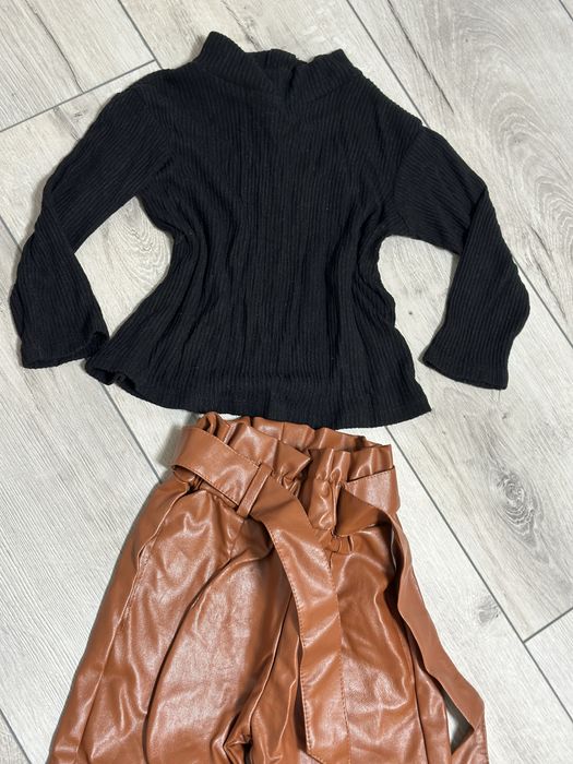 Set fetite pantaloni piele 2-3 ani