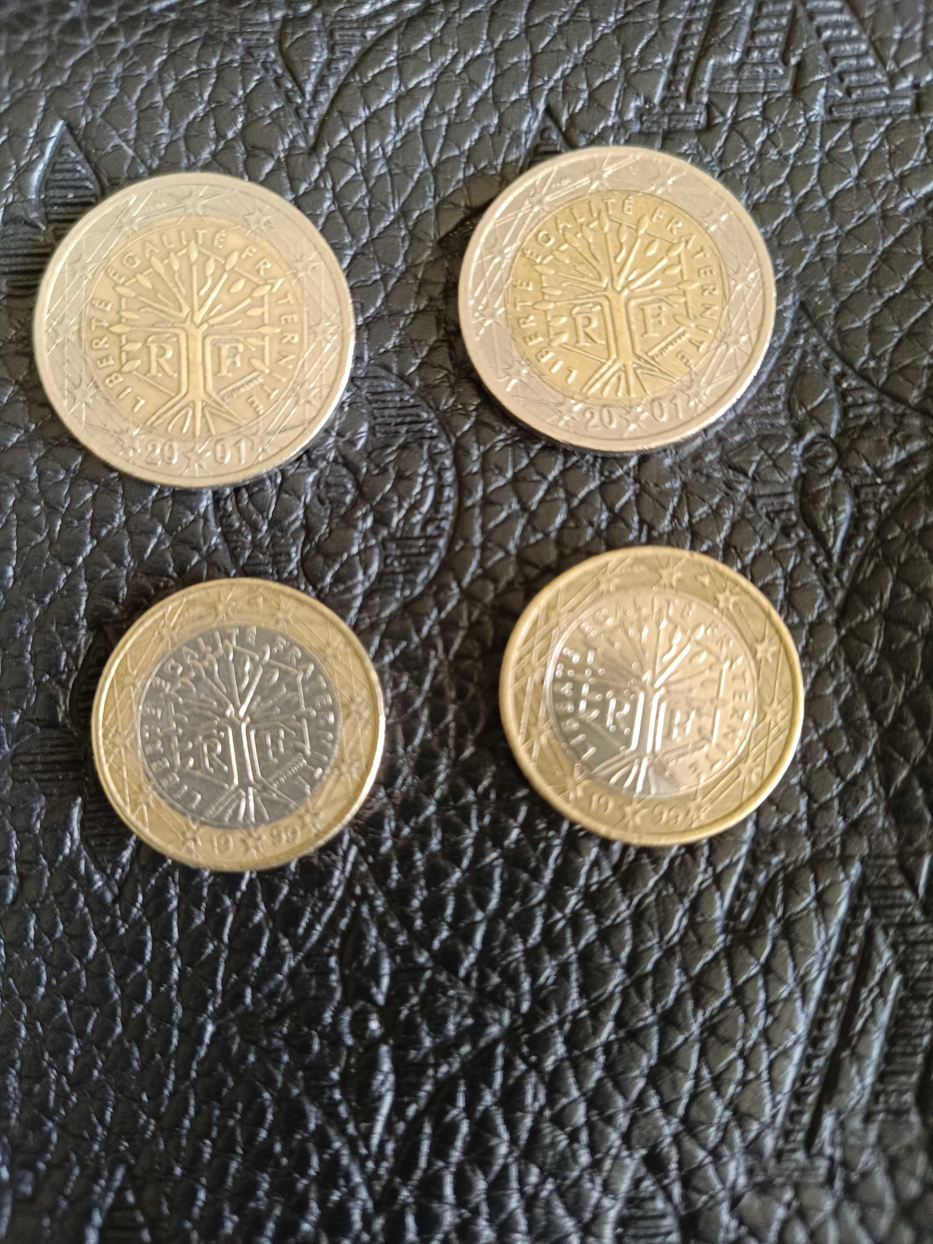 Monede 2€ și 1€ Franța anii 1999 2001