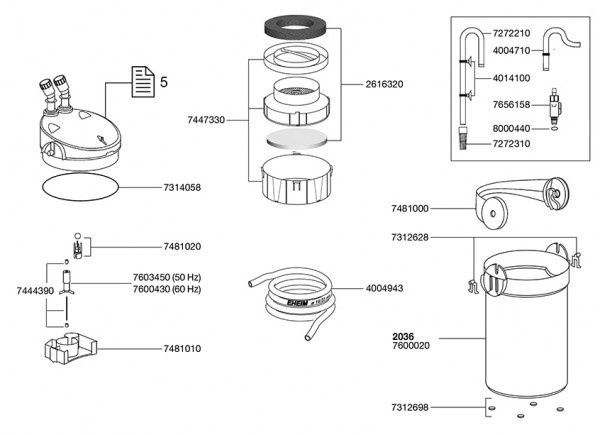 Filtru extern eheim 300 pro