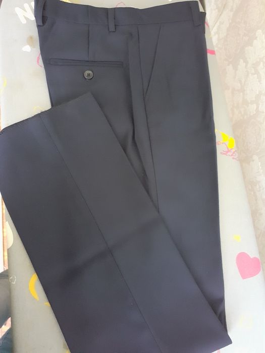 Школьные брюки синие