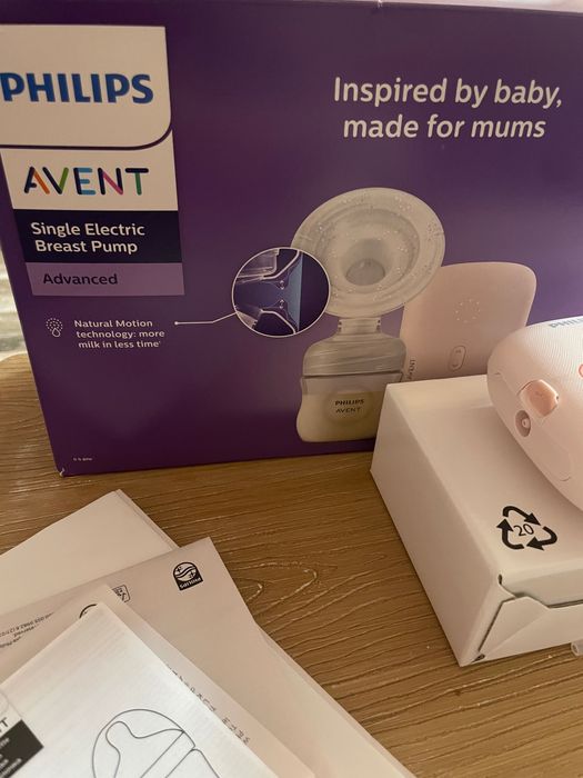 Електрическа помпа за кърма Philips Avent, единична, розово SCF395/31