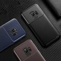 Samsung S9 S9 S10 Plus - Husa Slim Din Silicon Carbon Neagra