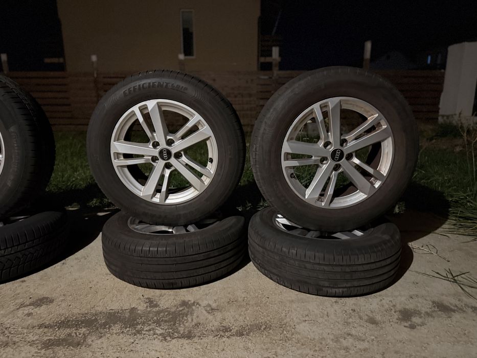 Jante Audi VW Skoda 5x112 cu cauciucuri vară 215/65 R17