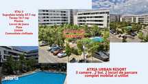 Atria Urban Resort 3 camere, 2 băi, utilat + 1 loc de parcare