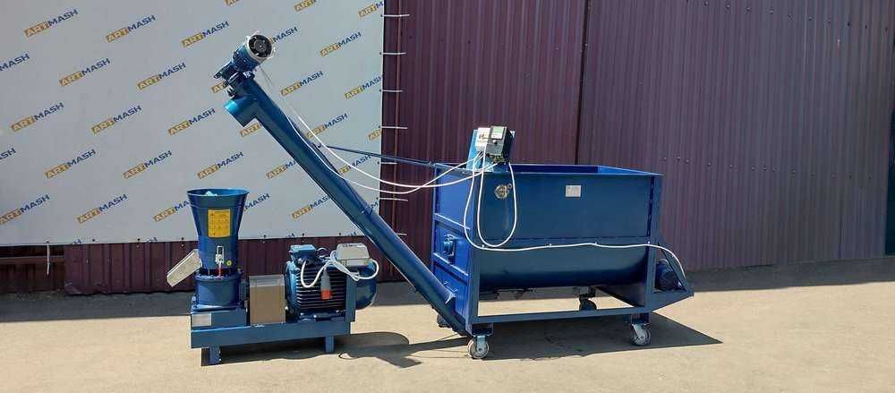 Granulator Presa de peleti din rumegus paie porumb 11 kW cu reductor