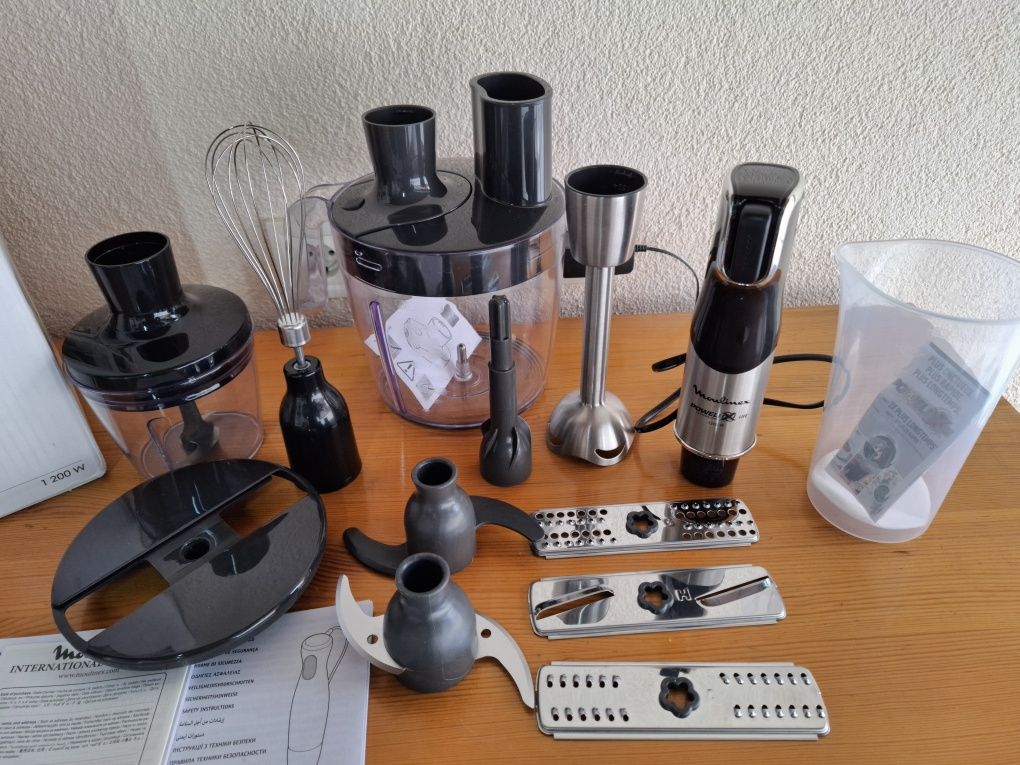 Moulinex Infinyforce Pro 1200W Блендер,пасатор,чопър,бъркалка 5в1.