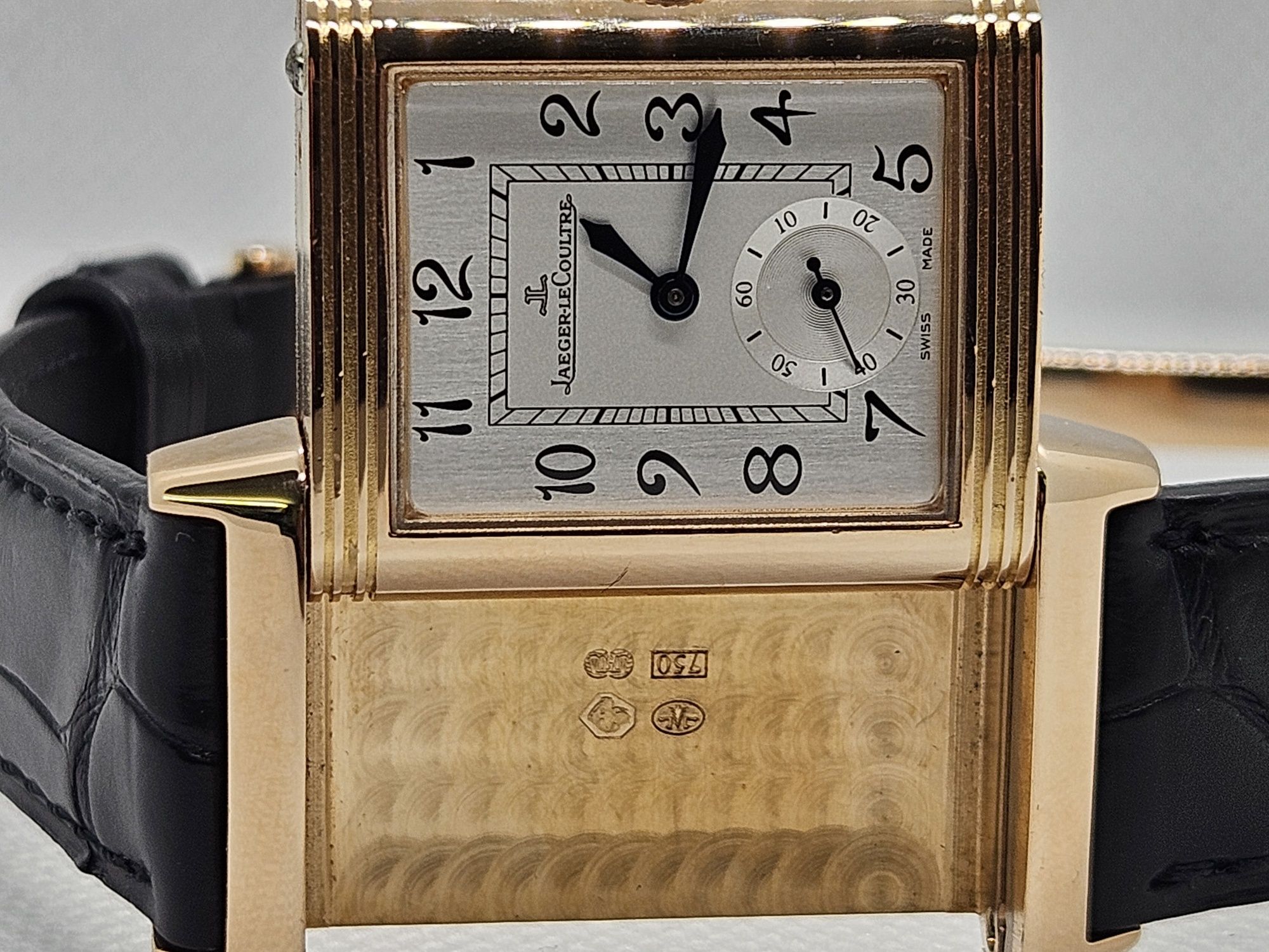 Jaeger LeCoultre Reverso Duetto Classique розово злато 18к, с диаманти