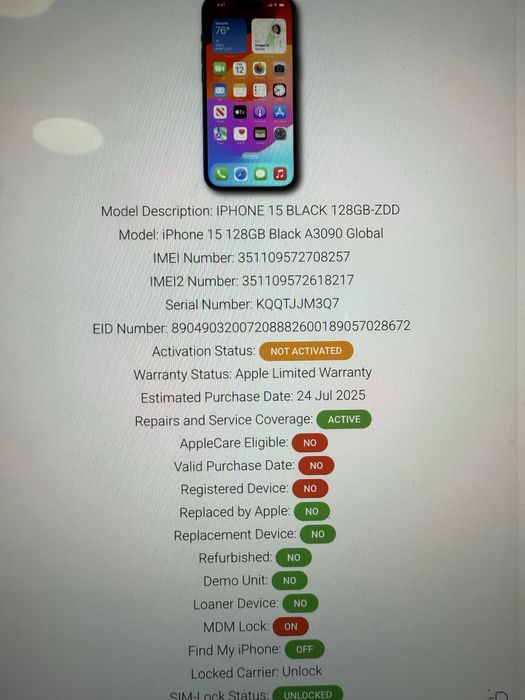 Iphone 15 128gb sigilat liber in orice retea