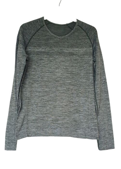 Bluza M pentru sport, alergare, Röhnisch, kaki, maneca lungă