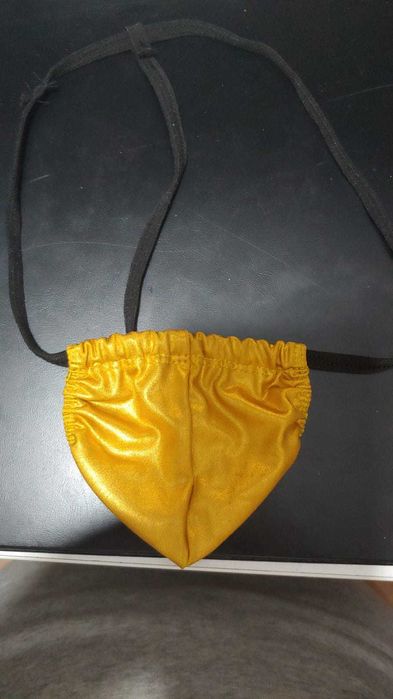 Chiloti tanga cu dungi si luciosi