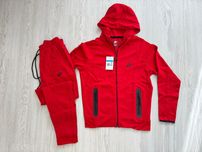 Nike tech fleece premium red