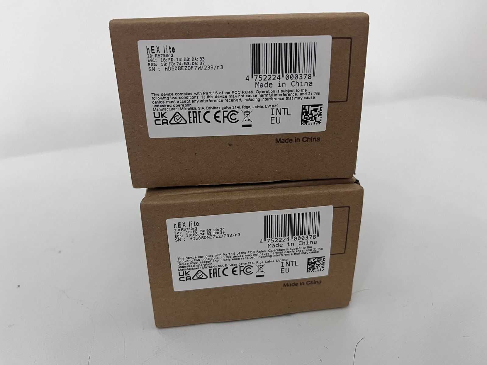 Mikrotik heX lite  (новый, 2шт)