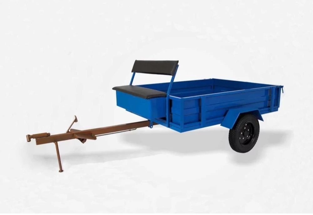 Телега на мотоблок 600 кг два места