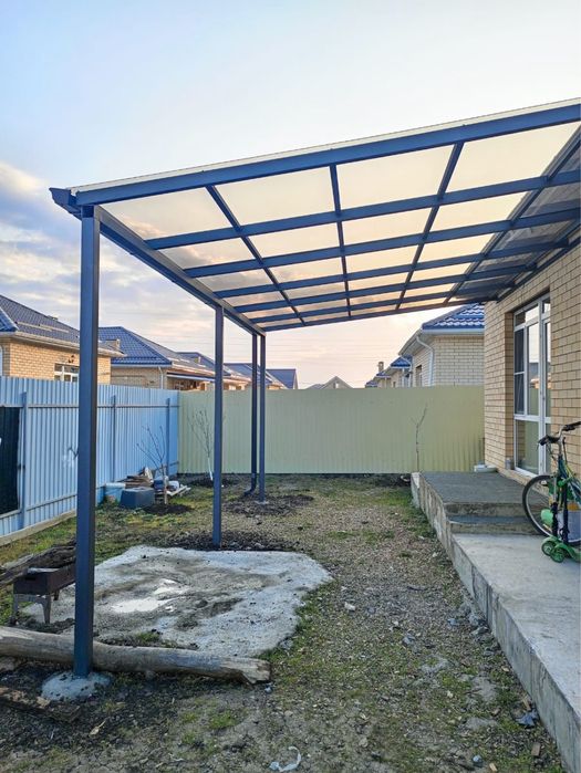 Навес Хайтек Изготовление Установка