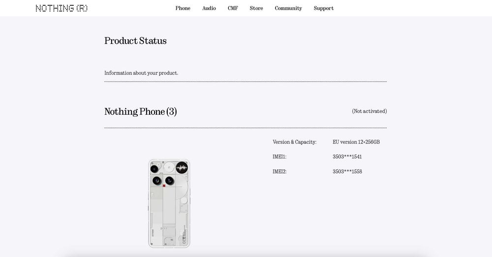 Nothing Phone (3) White 256/12GB