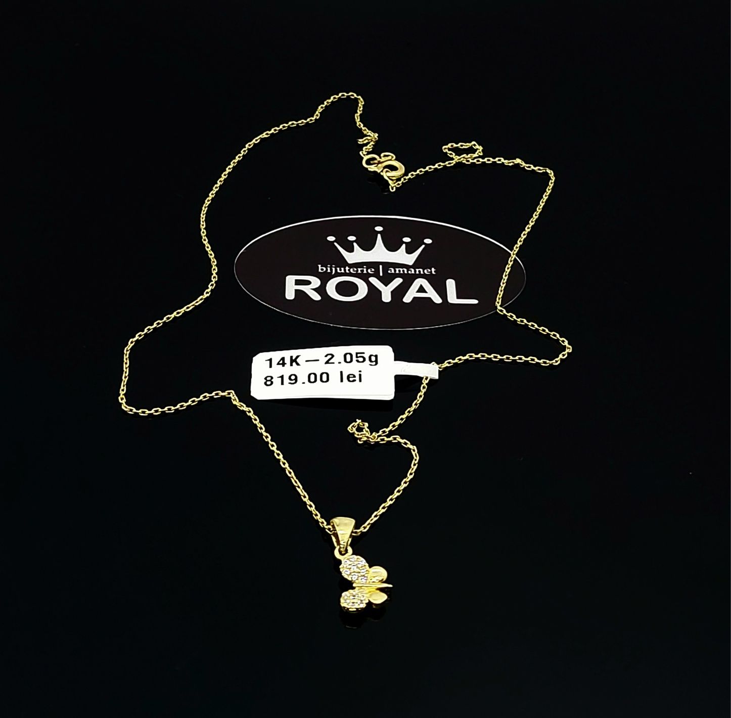 Bijuteria Royal lant din aur 14k 2.05 gr