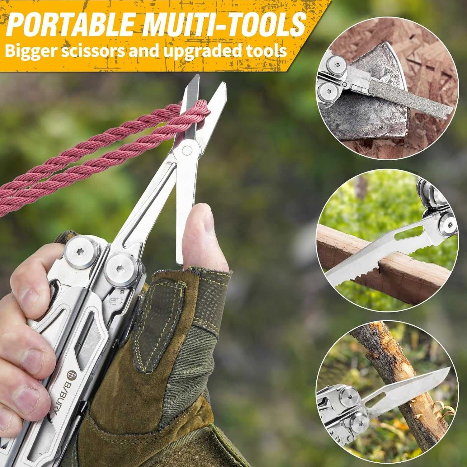 Bibury Multi-Tool 32 в 1 мултитул, с комплект битове и триончета