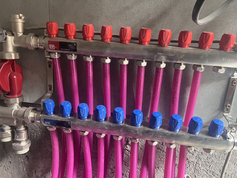 Установка газ котел отапление