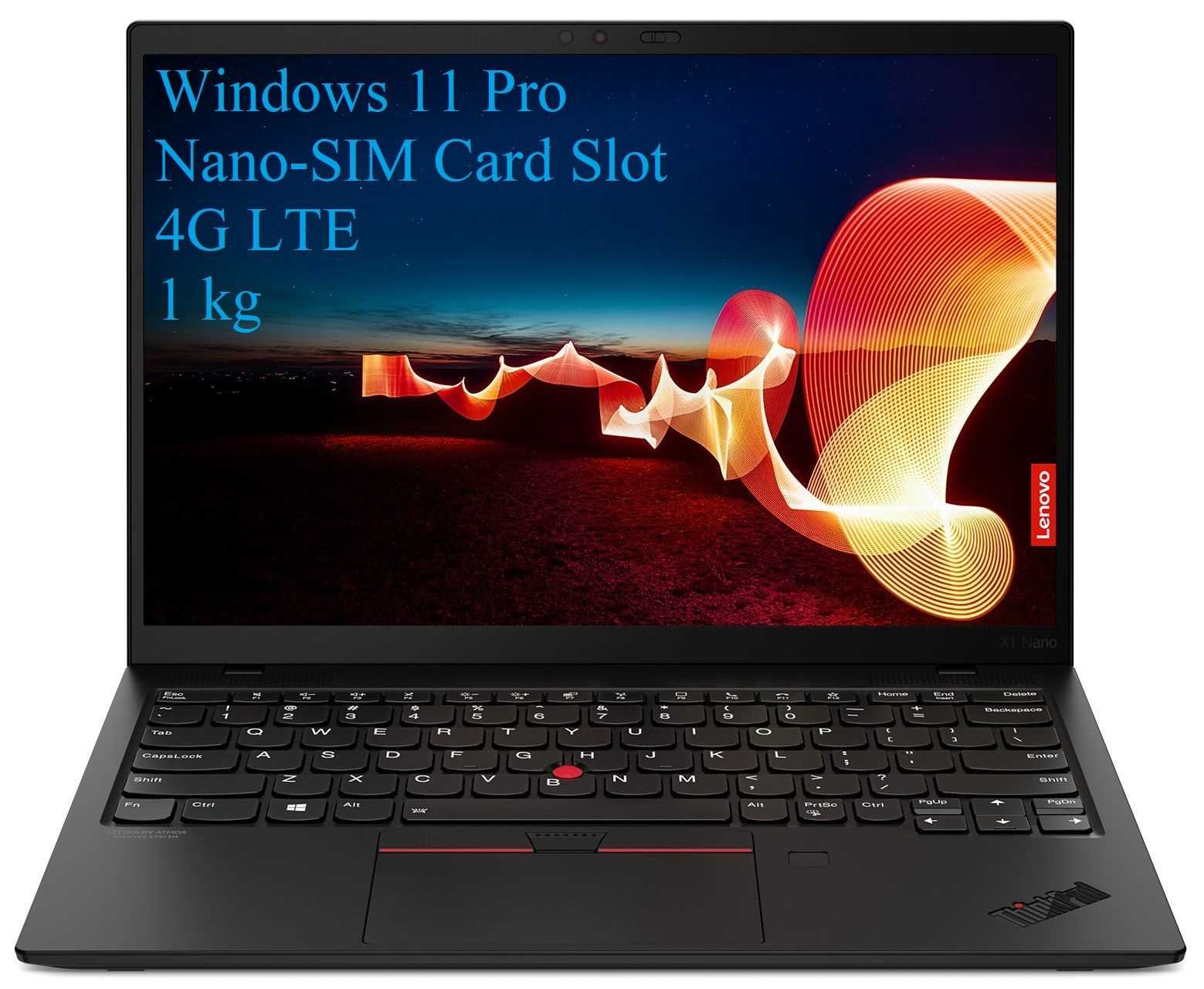 13” 2K ThinkPad X1 Nano / i7-1180G / 16GB / 1TB SSD/ Win11Pro / 4G LTE