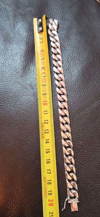 Brățară argint masivă cuban Franța 950%