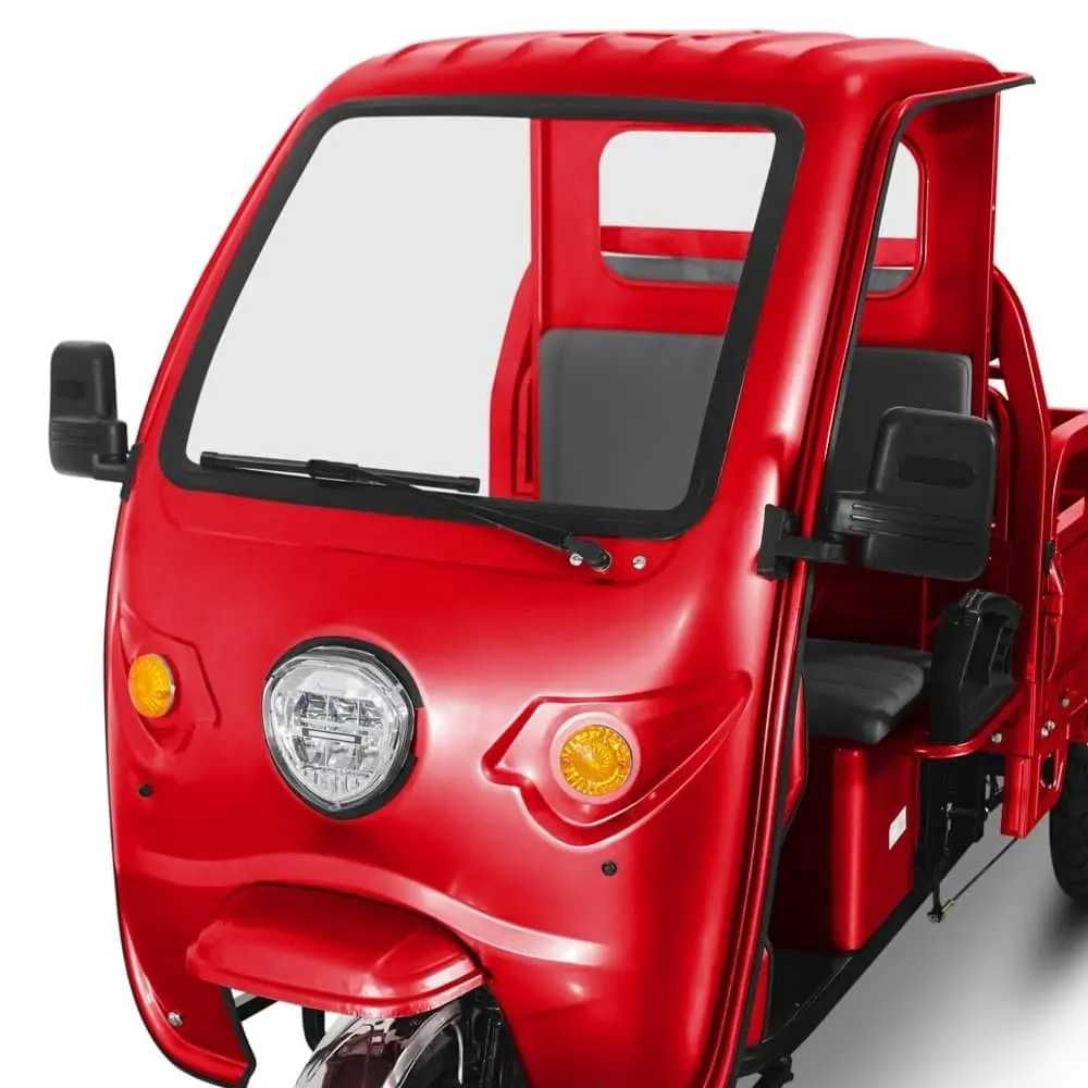 Triciclu Electric rosu Hercules, motor 3900W, 72V, 60Ah, Fără Permis