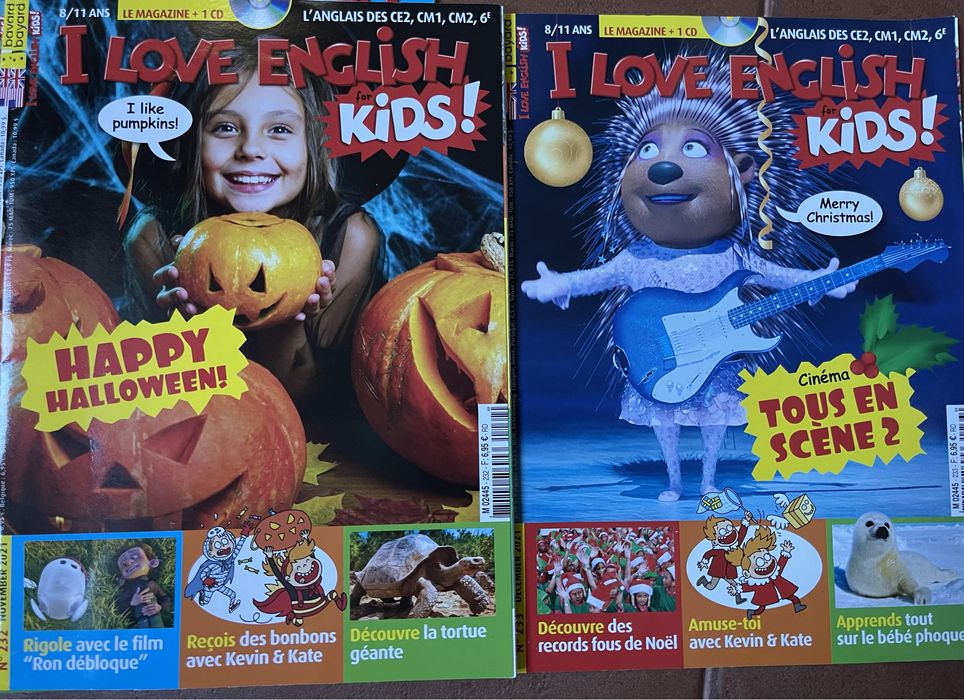 Revista bilingva franceza-engleza “I love English for Kids”