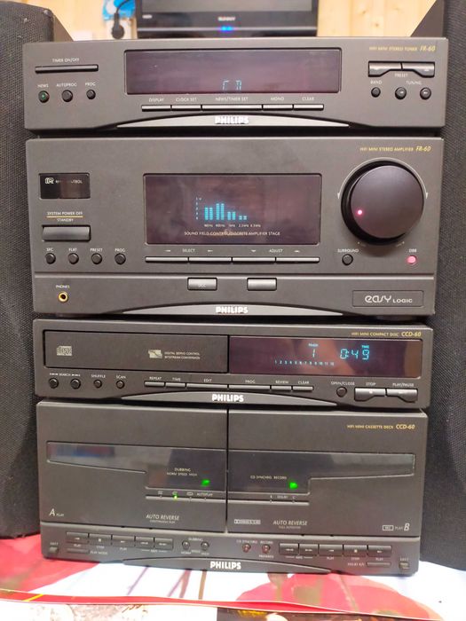 sistem ” PHILIPS cu boxe originale 2x50w.