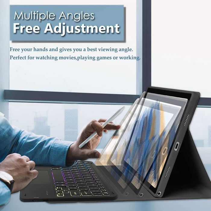 Калъф с безжична клавиатура и мултитъч тъчпад за Lenovo Tab M11 11"