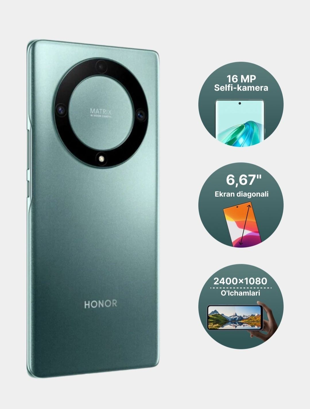 Honor x9a 6+5/128 green