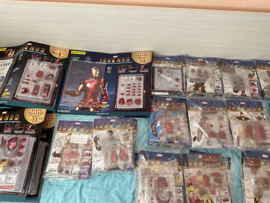 Iron Man от Deagostini. Два комплекта от 1 до 16 брой включително