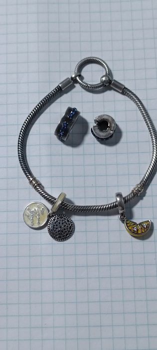 Женский серебряный браслет PANDORA CHARM 925проба