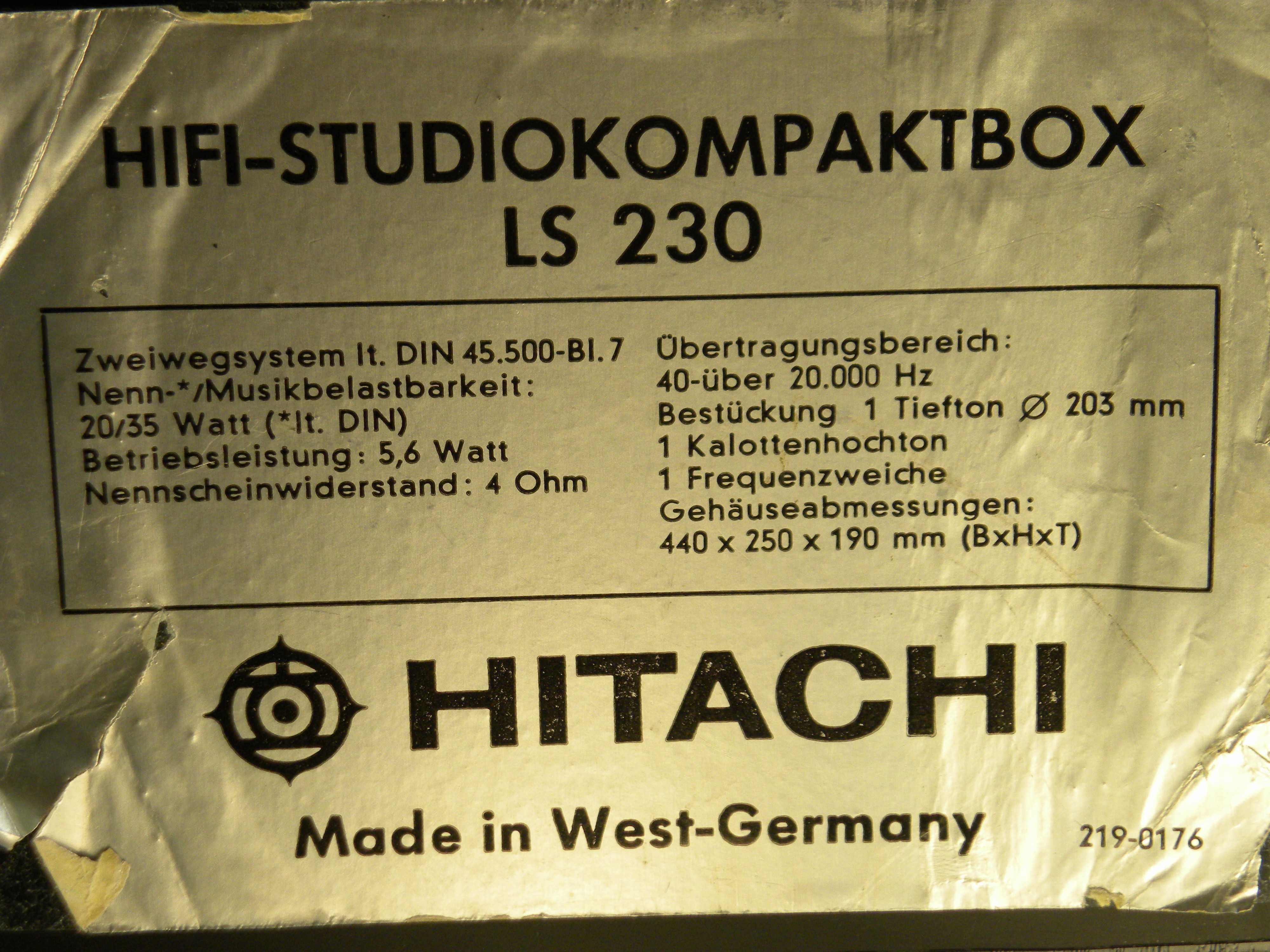 Real Vintage Hitachi LS 230 (1976)