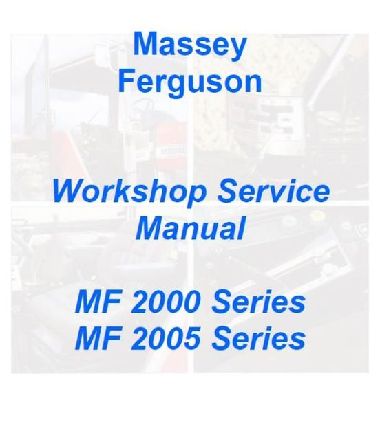 Manual service Massey Ferguson 2645 2485 o 2725 3505 o 3525 3545 carte